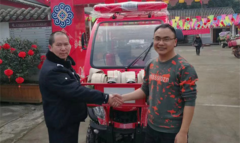 消防摩托車效果好，成都正興火石巖村再購